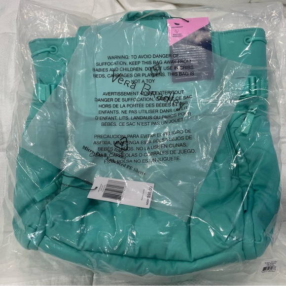 NEW Vera Bradley Utility Backpack - Turquoise Sky - Picture 5 of 5